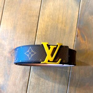 Luxury Brown Belt with Gold Buckle